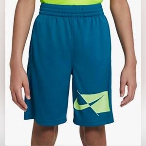 Nike Big Kids’ Boys’ Sz L‎ Aqua Blue Dri Fit Training Shorts